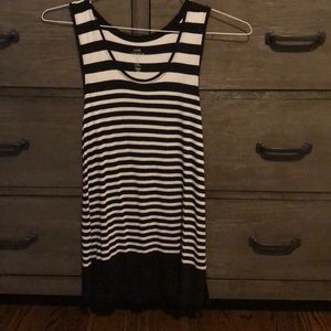 Black and white tank top